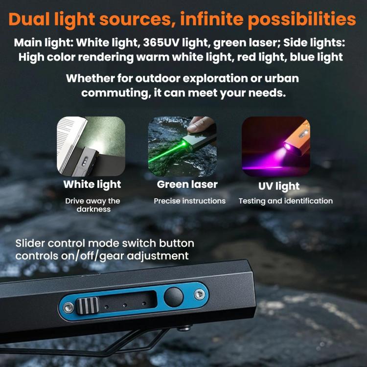 Outdoor Magnetic EDC Aluminum Alloy High-Power Flashlight