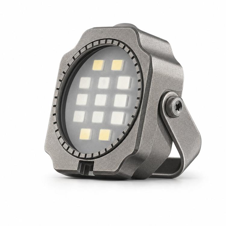 Mini Square Titanium Alloy EDC Flashlight Magnetic Type-C Rechargeable Portable Keychain