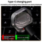 Mini Square Titanium Alloy EDC Flashlight Magnetic Type-C Rechargeable Portable Keychain