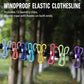 1.8m Portable Travel Clothesline Non-Slip Elastic Laundry Rope With 12 Clips