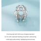 Lotus beaded bracelet, silver-toned openwork cuff style with purple oval center