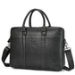 BULL CAPTAIN Genuine Leather Briefcase for Men 15.6 Inch Laptop Messenger Bag