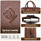 BULL CAPTAIN Genuine Leather Briefcase for Men 15.6 Inch Laptop Messenger Bag