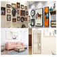 60 in 1 Metal Photo Frame Hook Set Picture Hanging Accessories, 60 in 1