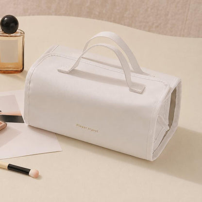 4 In 1 Roll Up Makeup Bag Detachable Clear Toiletry Organizer Waterproof Cosmetic Travel Case
