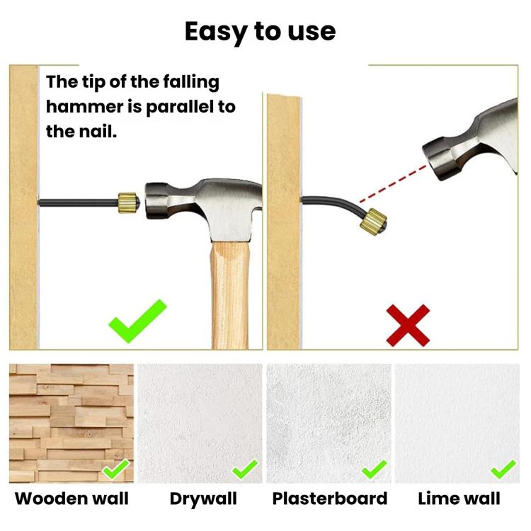 90 in 1 Picture Frame Nails Through-Core Copper Cap Nails & Copper Head Nails, 90 in 1