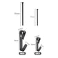 Picture Frame & Key Hanging Hook Set With Nails, Black