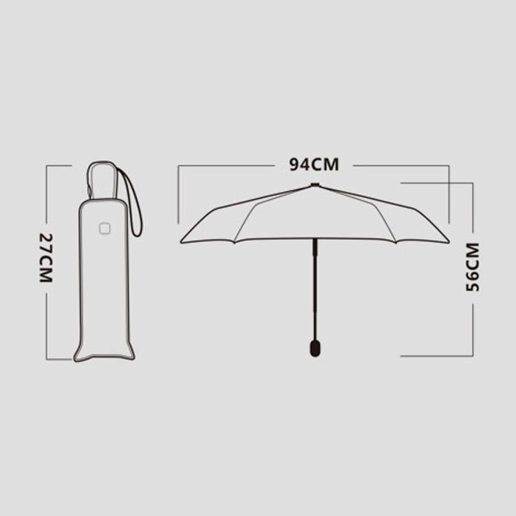 OLYCAT Auto Three-Fold Sunny Rain Umbrella Portable Sun Protection Parasol