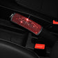 Rhinestone car handbrake cover with red crystal grid sparkle over parking lever