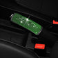 Rhinestone car handbrake cover with green crystal grid sparkle over parking lever