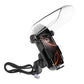 Phone mount with clear rain sunshade dome cover, adjustable side bracket and cable