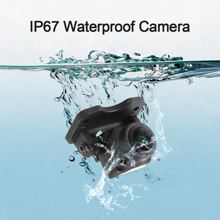 IP67 waterproof reverse camera with water splash around the lens housing