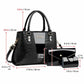 3pcs /Set Crocodile-Patterned Tote Shoulder Bag