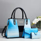 3pcs /Set Crocodile Pattern Color-Changing Large Capacity Shoulder/Handbag