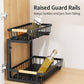 Under Sink Organizer Height Adjustable Sliding Cabinet Storage Drawer Rack