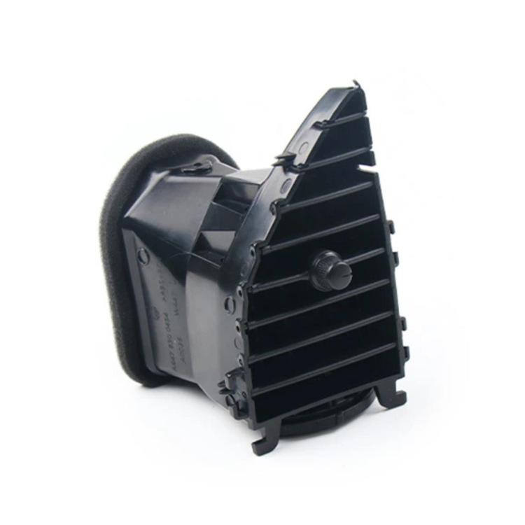 Air conditioning vent assembly replacement, black and gray grille with mounting bracket