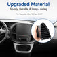 Air conditioning vent assembly for dashboard with inset close-up of vent grille