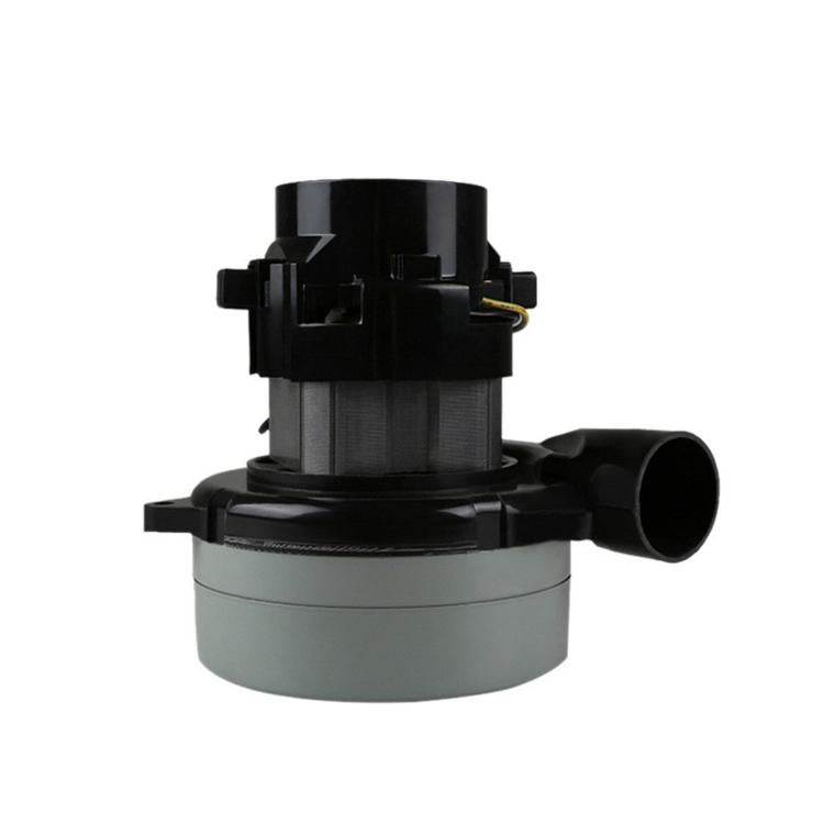 Wet/dry floor scrubber suction motor assembly, black outlet, gray base