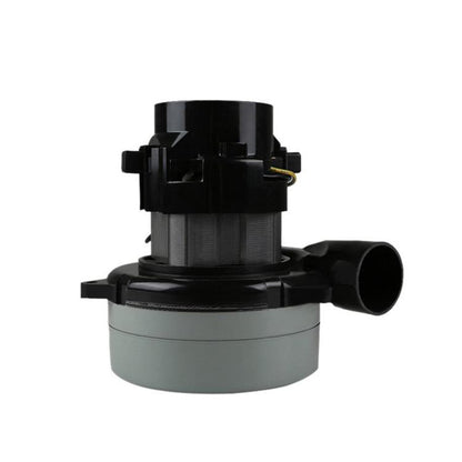 Wet/dry floor scrubber suction motor assembly, black outlet, gray base