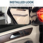 Installed door inner handle controller on beige door panel with control switch