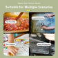 Disposable plastic apron suitable for multiple uses, shown with hands and tools
