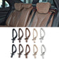 Brown rear seat belt guide clip for Mercedes-Benz S-Class, left-hand drive, installed