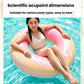Inflatable swim armpit float ring in pink and yellow gradient