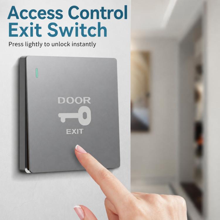 Auto Reset Access Control Exit Button Hotel Doorbell Switch Panel