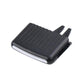 Black AC vent grille paddle insert with ridged top and mounting tabs