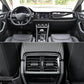 Car front air vent grille with black vent paddle trim insert in place
