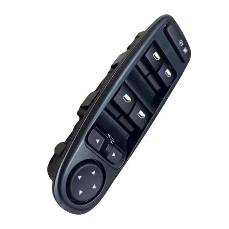 Black power window control switch with multi-button panel and indicator lights