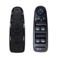Power window switch with button panel and rear wiring connector cover