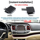 Pair of black air vent direction adjustment paddles, front and back views