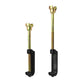 Set of two spare tire hooks with black rubber ends and gold stems