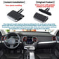 Set of black air vent paddle shifter covers and paddle inserts, two-piece set