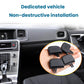 Set of four black air vent paddle inserts held in hand