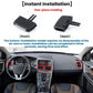 Set of air conditioning vent adjustment paddles, black front and back views