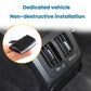 Installed air vent adjustment paddle cover on car dashboard vent, black