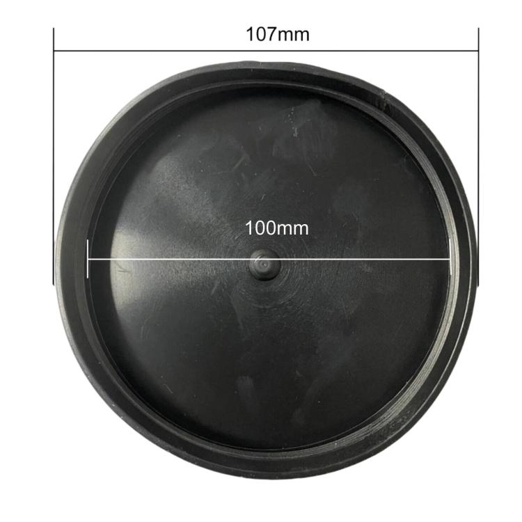 Black round headlight rubber cover, 107mm outer diameter, 100mm inner size