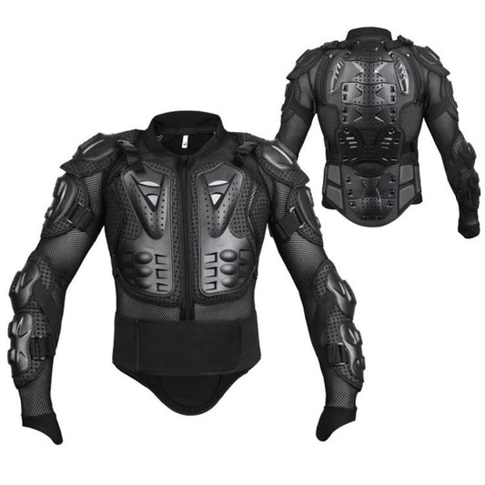 Motorcycle Body Armor Jacket Full Body Protective Gear with Removable Spine Back Protector, S, M, L, XL, XXL, XXXL, 4XL