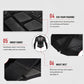 Motorcycle body armor jacket detail showing EVA foam padding and adjustable waist belt