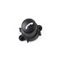 Black multifunction steering wheel button with speaker/volume minus icon