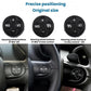 Set of black steering wheel switch buttons with RES and I/0 controls