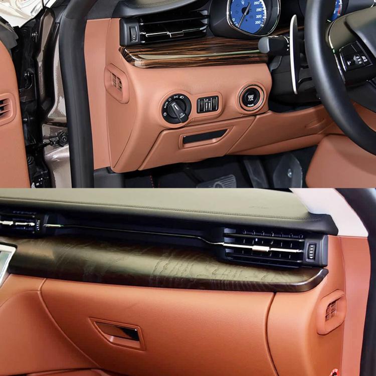 Dashboard side air vent rubber ring, light brown installed on dashboard side vent