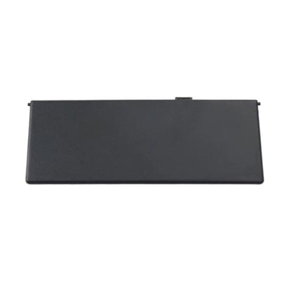 Black sun visor vanity mirror cover for Land Rover, flat rectangular panel
