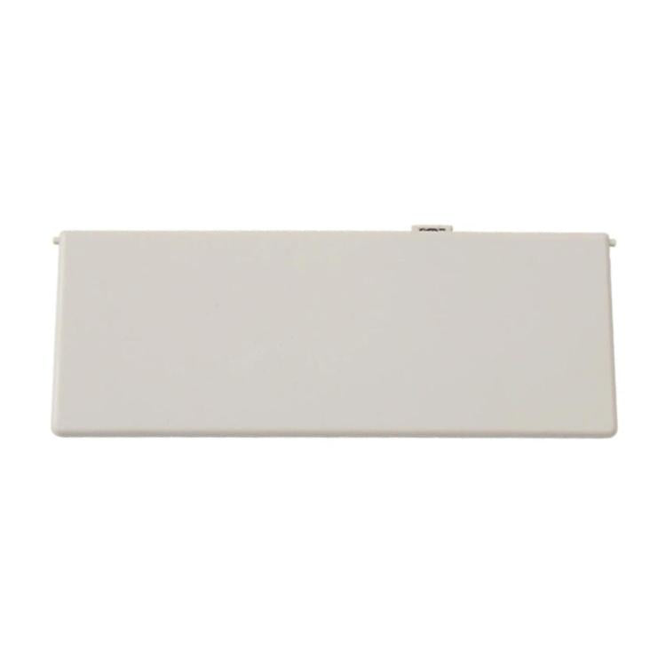 Beige sun visor vanity mirror cover for Land Rover, flat rectangular panel