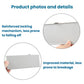 Light gray sun visor vanity mirror cover, reinforced locking edge detail