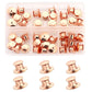 40 PCS/Box Locking Pin Backs Metal Pin Keepers Replacement with Storage Box for Enamel Pins Lapel Pins Badges