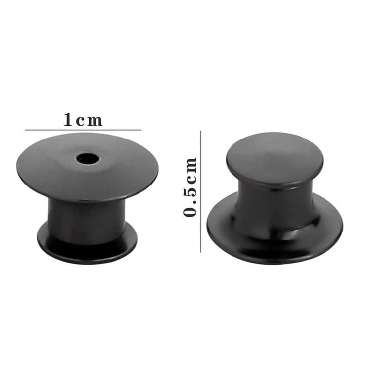 40 PCS/Box Locking Pin Backs Metal Pin Keepers Replacement with Storage Box for Enamel Pins Lapel Pins Badges