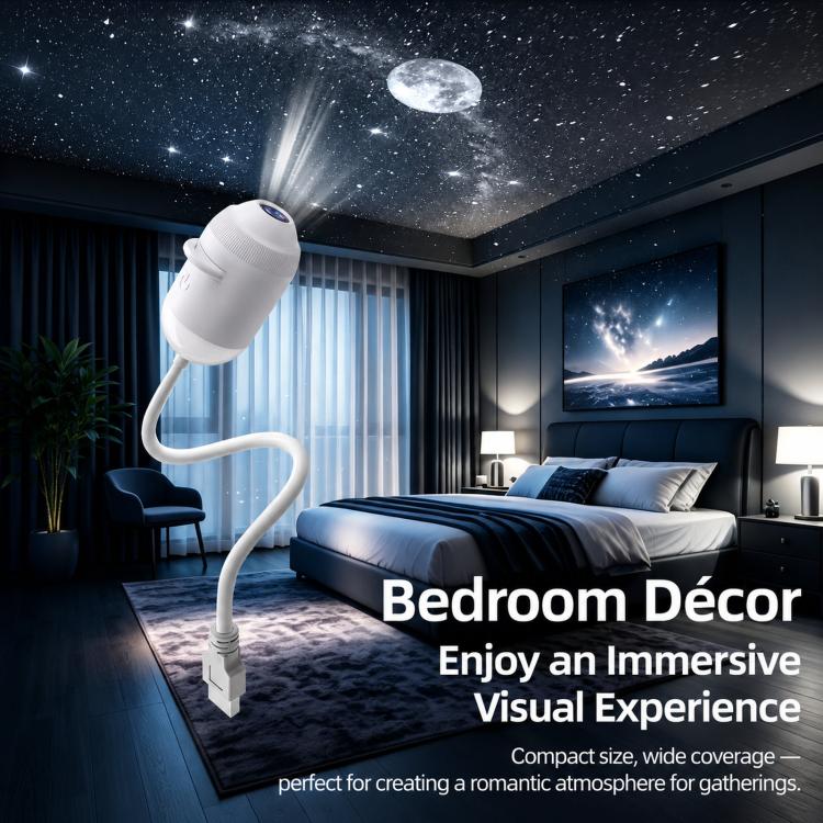USB Star Projector Night Light Adjustable Focus LED Planetarium Lamp, With 3 Lenses, With 6 Lenses